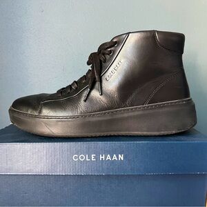 COLE HAAN GrandPro Topspin Mid, Black/Black, Size 9